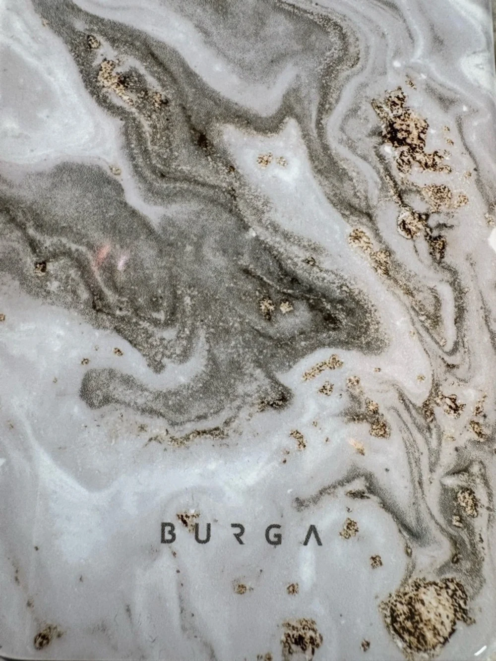 New Burga Marble Gold Accent White Phone Case